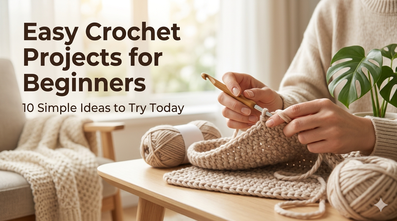 Easy Crochet Projects for Beginners: 10 Simple Ideas to Try Today