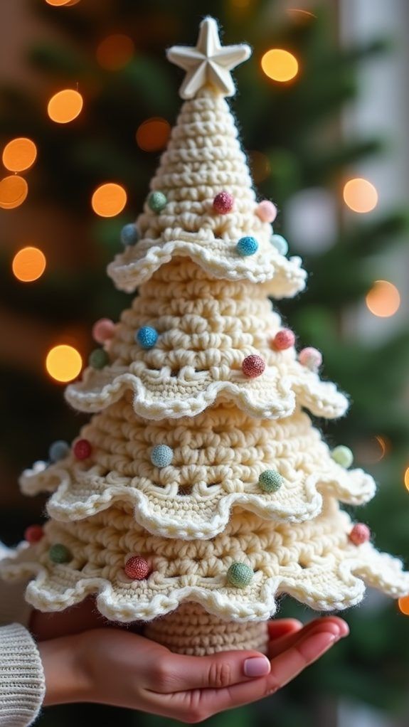Cozy Crochet Cone Trees – Stylish Textured Decor Pattern PDF