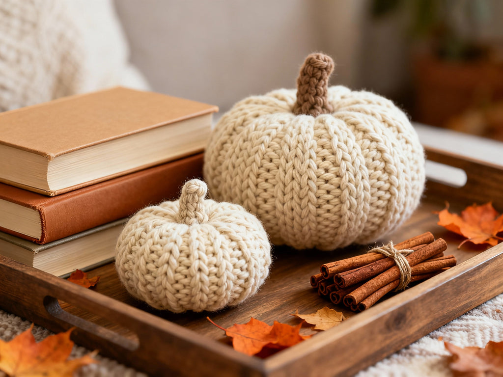 Textured Crochet Pumpkin Trio – Modern Fall Home Decor Pattern PDF